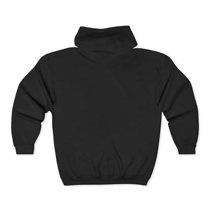 Full-Zip Hoodie — Playful Vertical Text Design ("F-U")