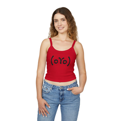 Emoticon Crop Tank for (Wo)men  — Spaghetti Tank Top