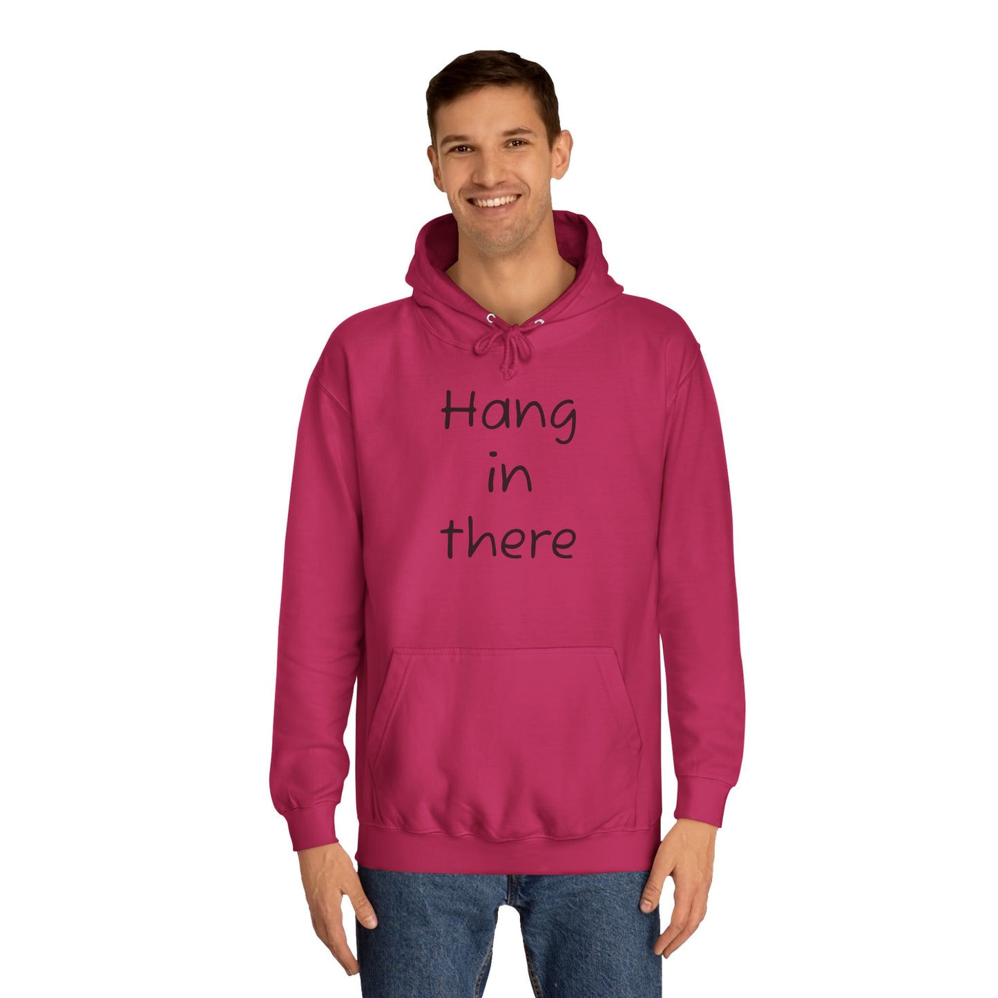 Hoodie — "Hang In There" Minimal Graphic Hoodie