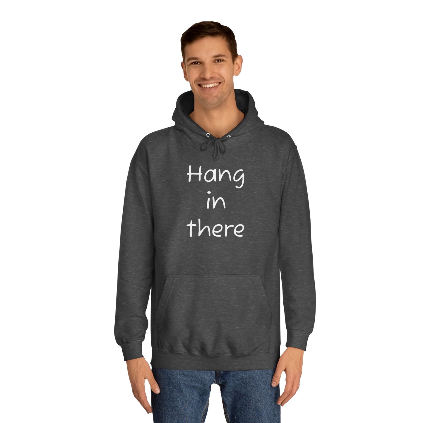 Hoodie — "Hang In There" Minimal Graphic Hoodie