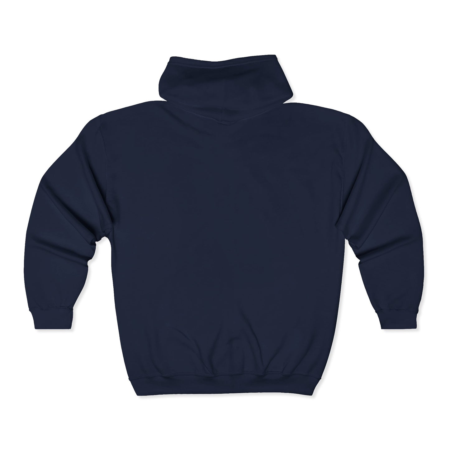 Full-Zip Hoodie — Playful Vertical Text Design ("F-U")