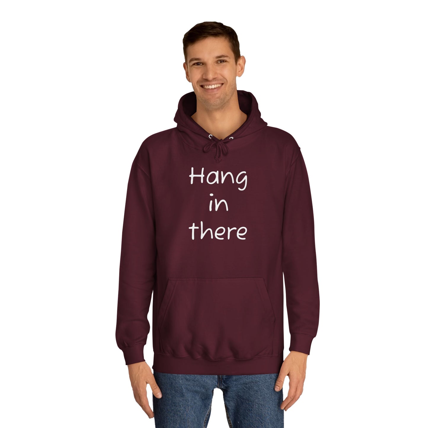 Hoodie — "Hang In There" Minimal Graphic Hoodie