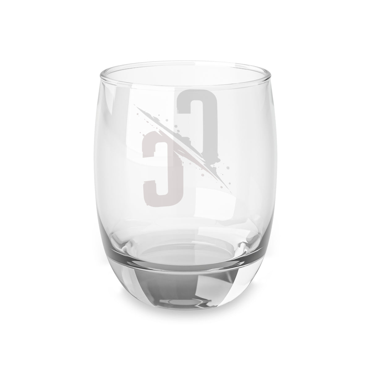 Whiskey Glass -  CC Logo Rocks Glass (Black & Red)