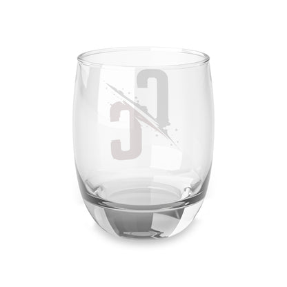 Whiskey Glass -  CC Logo Rocks Glass (Black & Red)