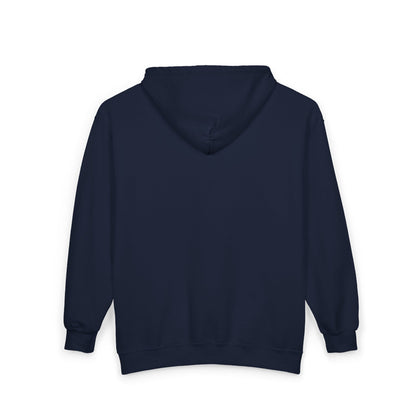 Full-Zip Hoodie — Playful Vertical Text Design ("F-U")
