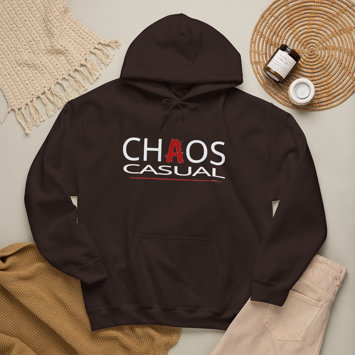 'Chaos Casual' Logo Hoodie