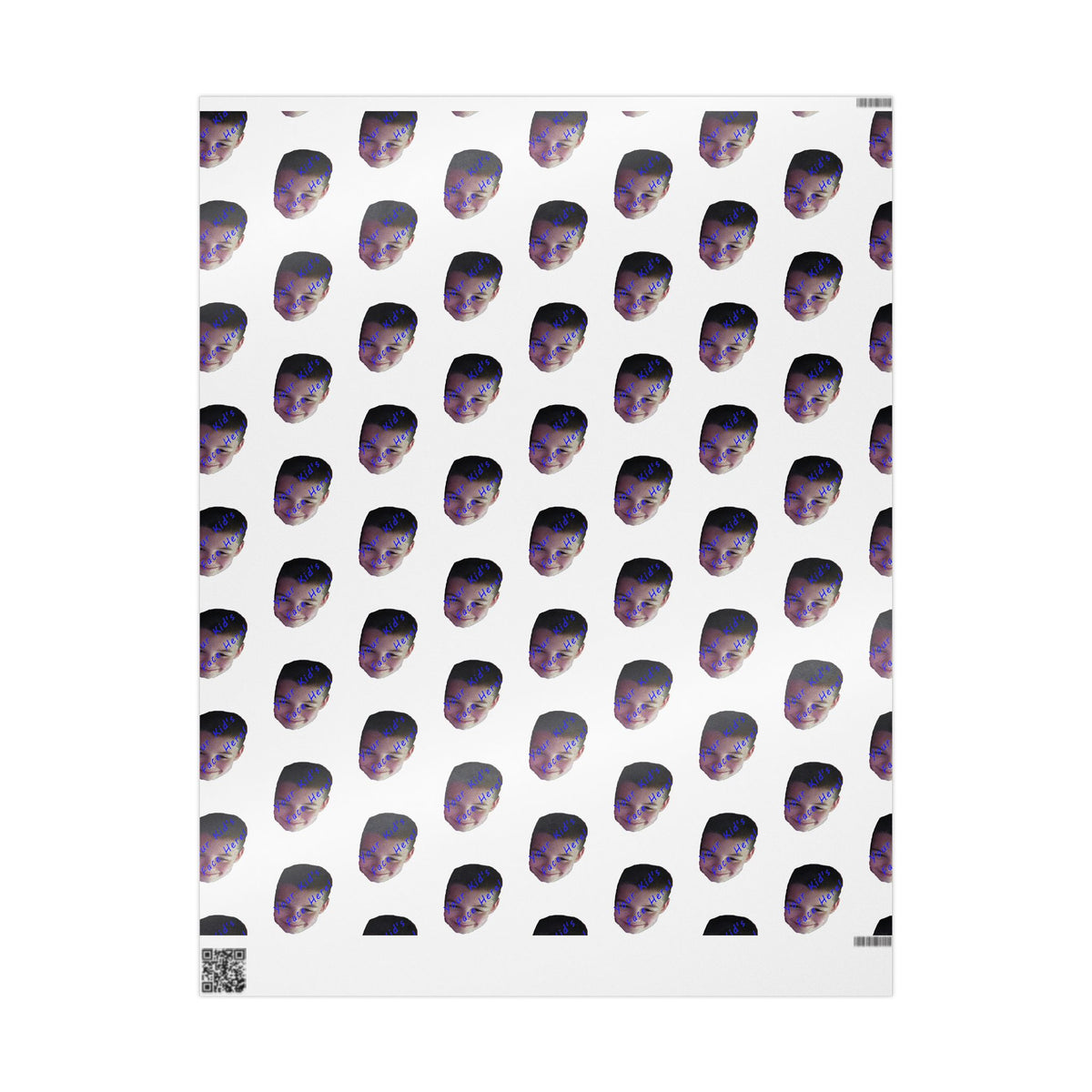Wrapping Paper with Your child's face on it