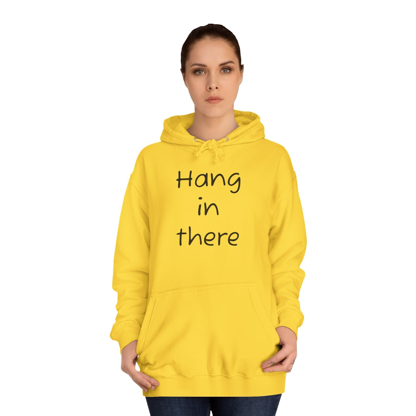 Hoodie — "Hang In There" Minimal Graphic Hoodie