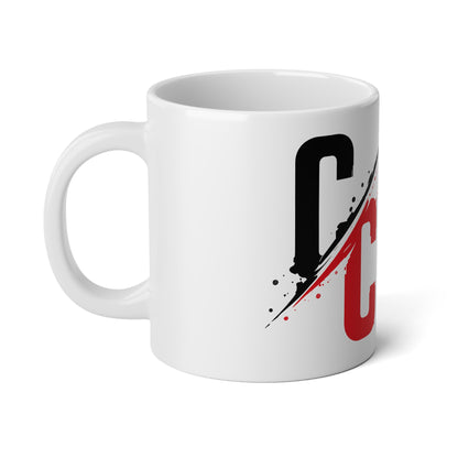 20oz Jumbo Coffee Mug — Bold 'C' Split-Brush Logo