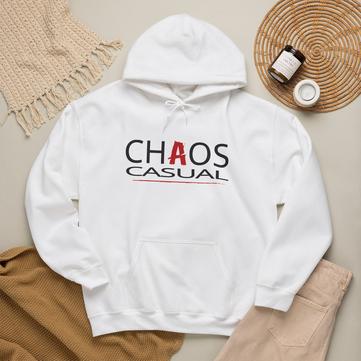 'Chaos Casual' Logo Hoodie