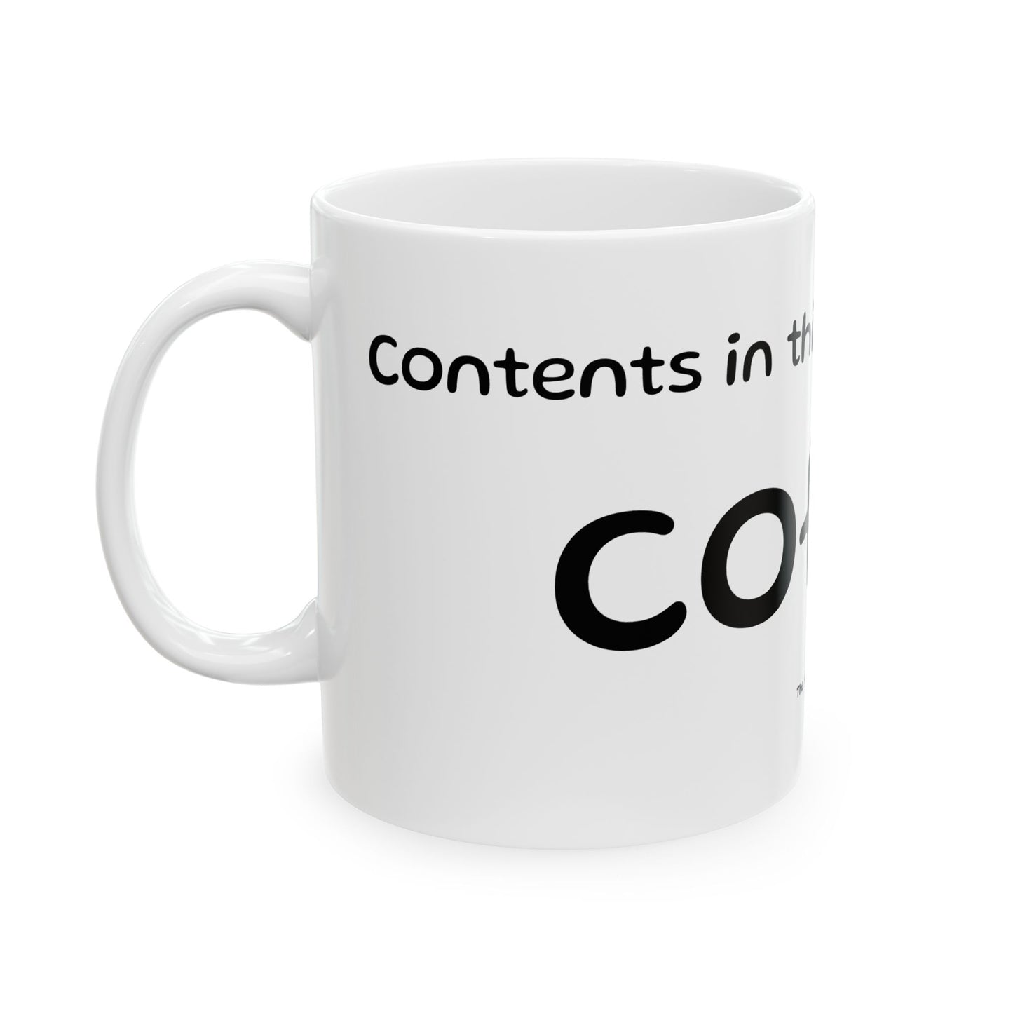 Coffee Mug - Funny 'The text is Gluten' Ceramic Tea & Coffee Cup (11oz, 15oz)