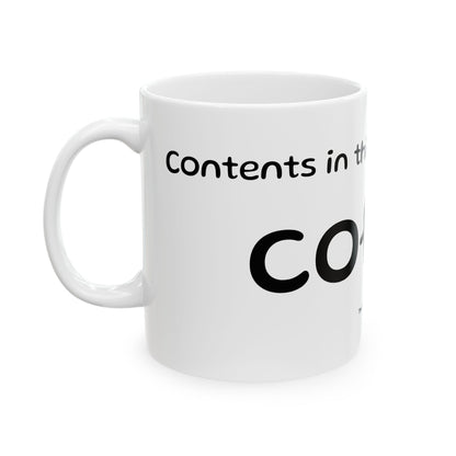 Coffee Mug - Funny 'The text is Gluten' Ceramic Tea & Coffee Cup (11oz, 15oz)