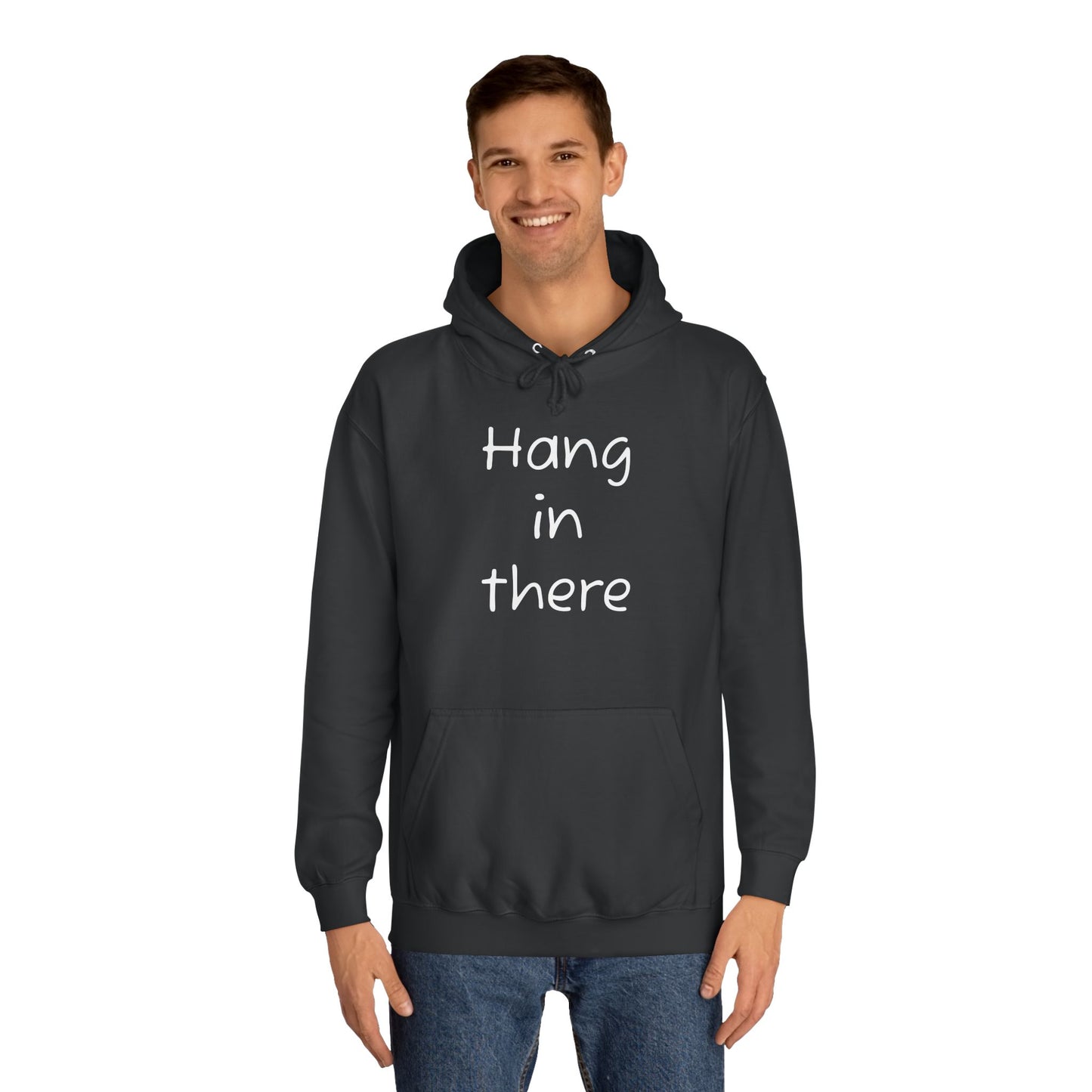 Hoodie — "Hang In There" Minimal Graphic Hoodie