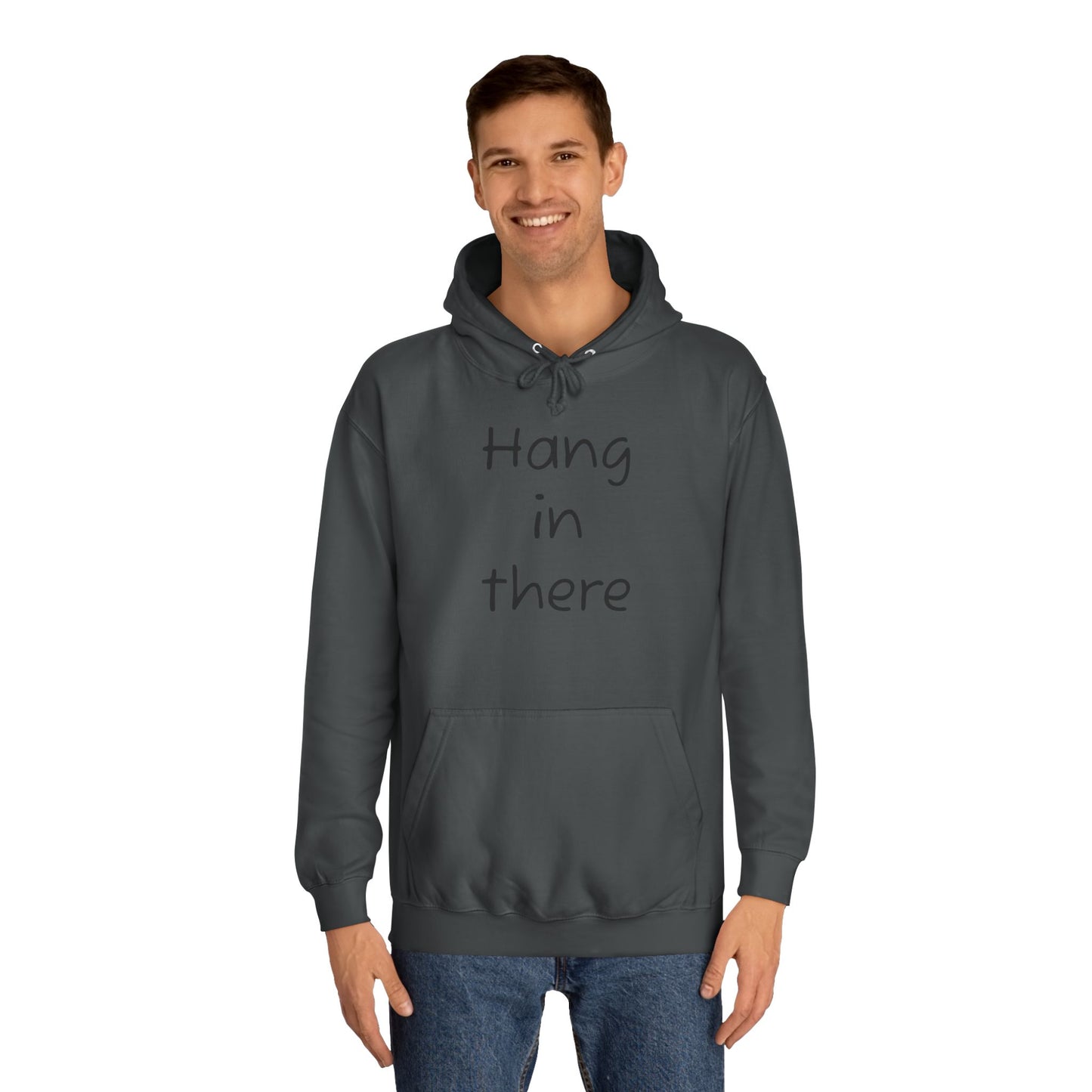 Hoodie — "Hang In There" Minimal Graphic Hoodie