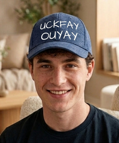 Funny Pig Latin Flexfit Hat