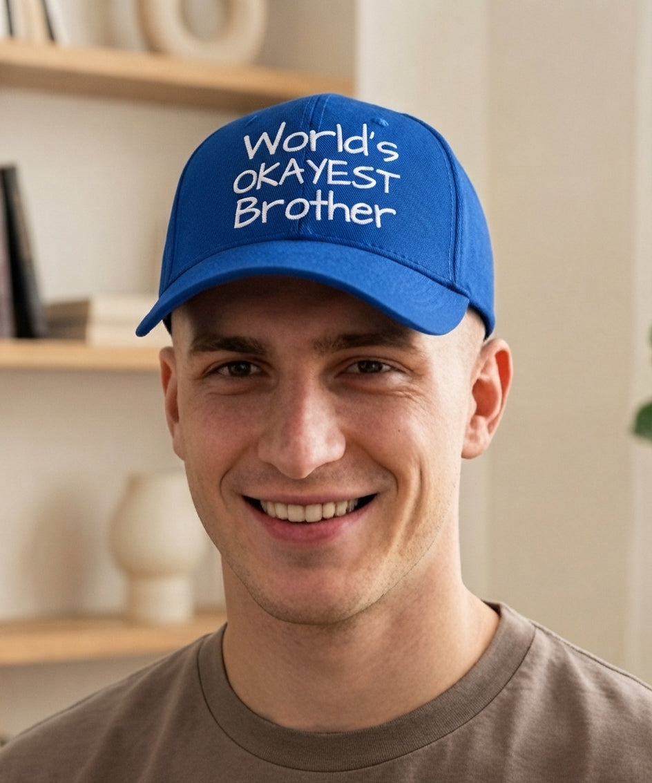 World's Okayest Brother Flexfit Hat
