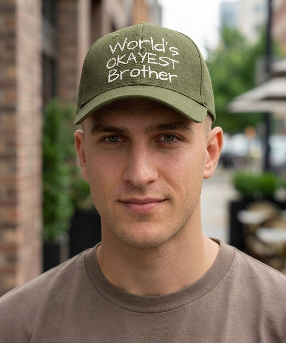 World's Okayest Brother Flexfit Hat
