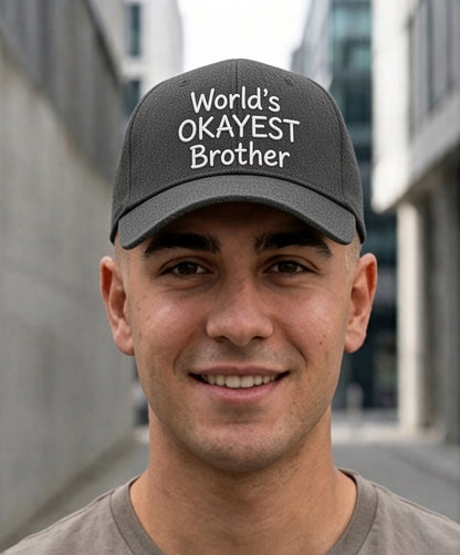 World's Okayest Brother Flexfit Hat