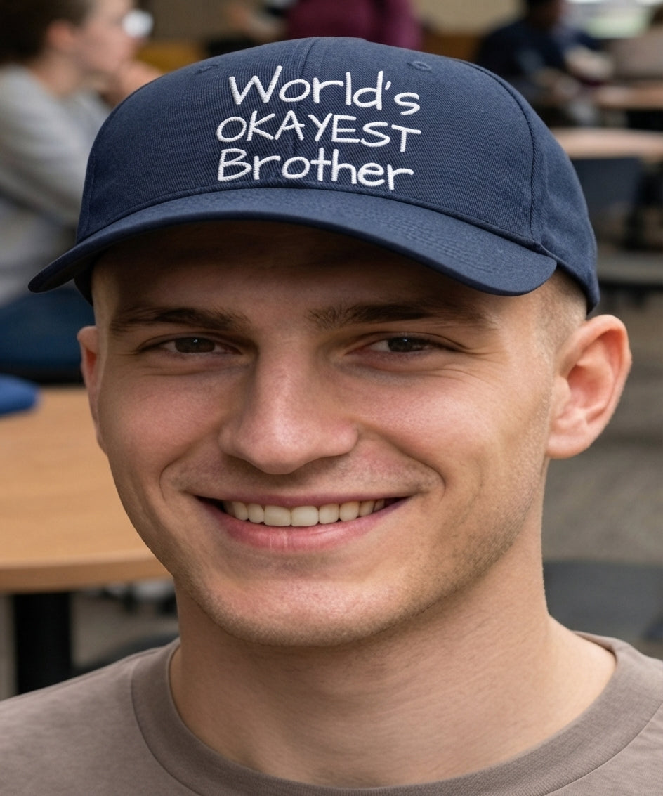 World's Okayest Brother Flexfit Hat