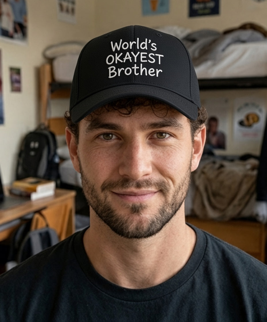 World's Okayest Brother Flexfit Hat