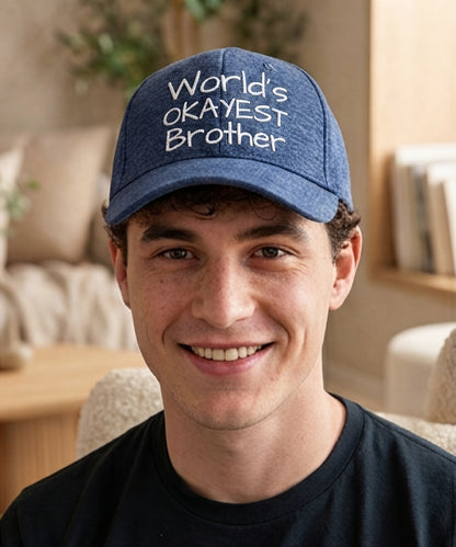 World's Okayest Brother Flexfit Hat