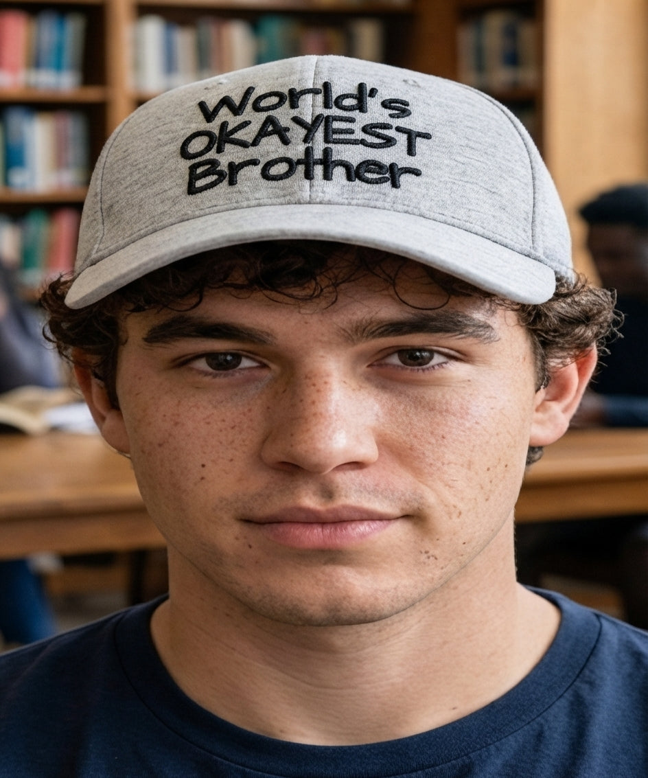 World's Okayest Brother Flexfit Hat