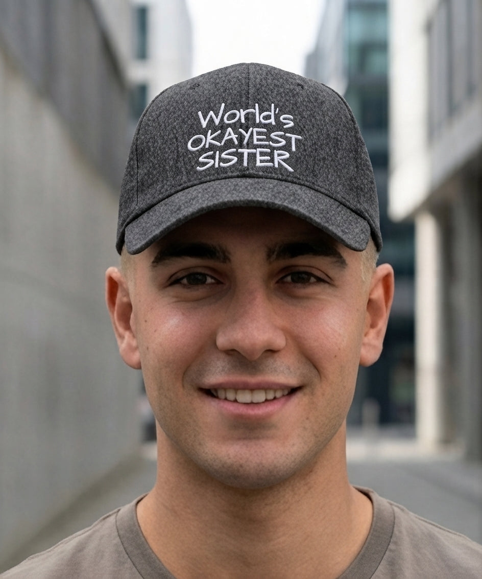 World's Okayest Sister Flexfit Hat