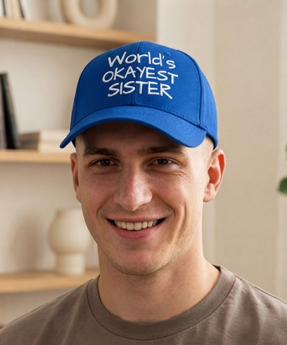 World's Okayest Sister Flexfit Hat