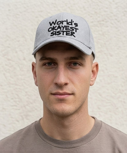 World's Okayest Sister Flexfit Hat