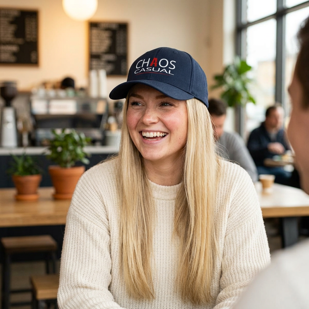 Chaos Casual Cap – Streetwear Baseball Hat with Distressed 'A' Logo