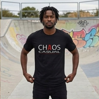 Chaos Casual TShirt – Bold Logo Graphic