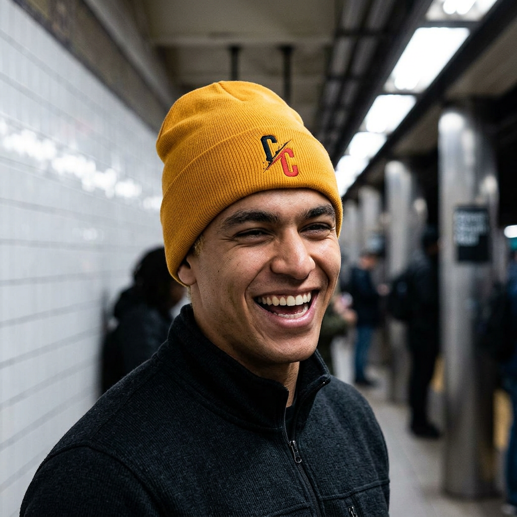 CC Logo Embroidered Beanie — Light colors