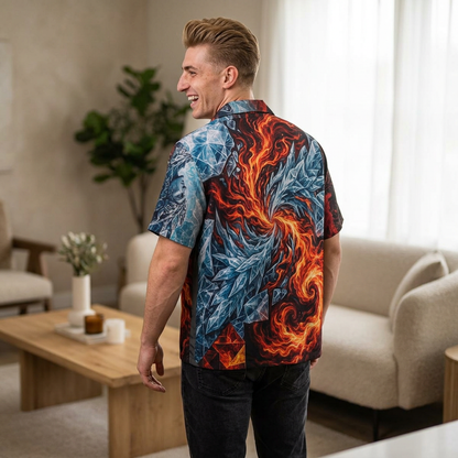Red Vs Blue Dual Button down —