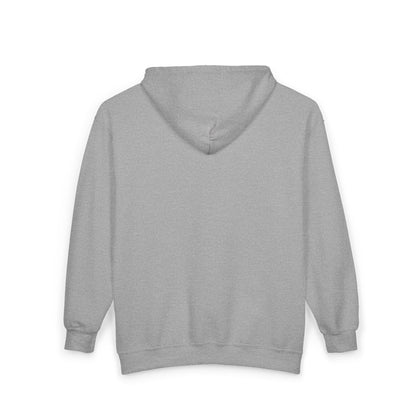 Full-Zip Hoodie — Playful Vertical Text Design ("F-U")