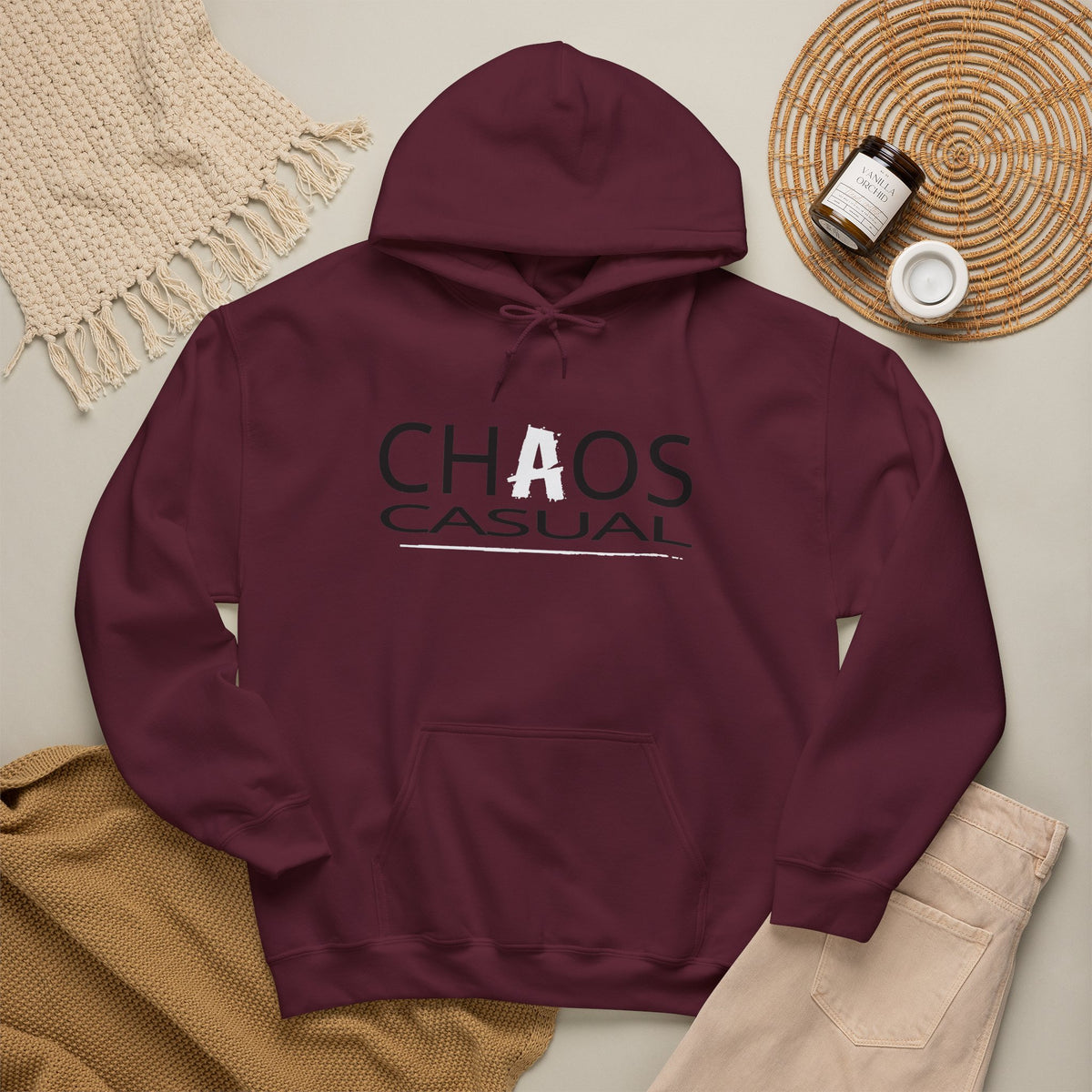 'Chaos Casual' Logo Hoodie
