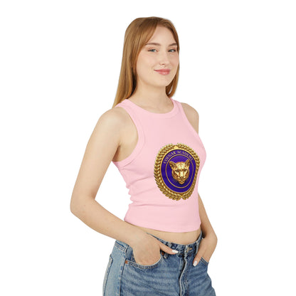 Cougar Academy Emblem Racer Tank Top
