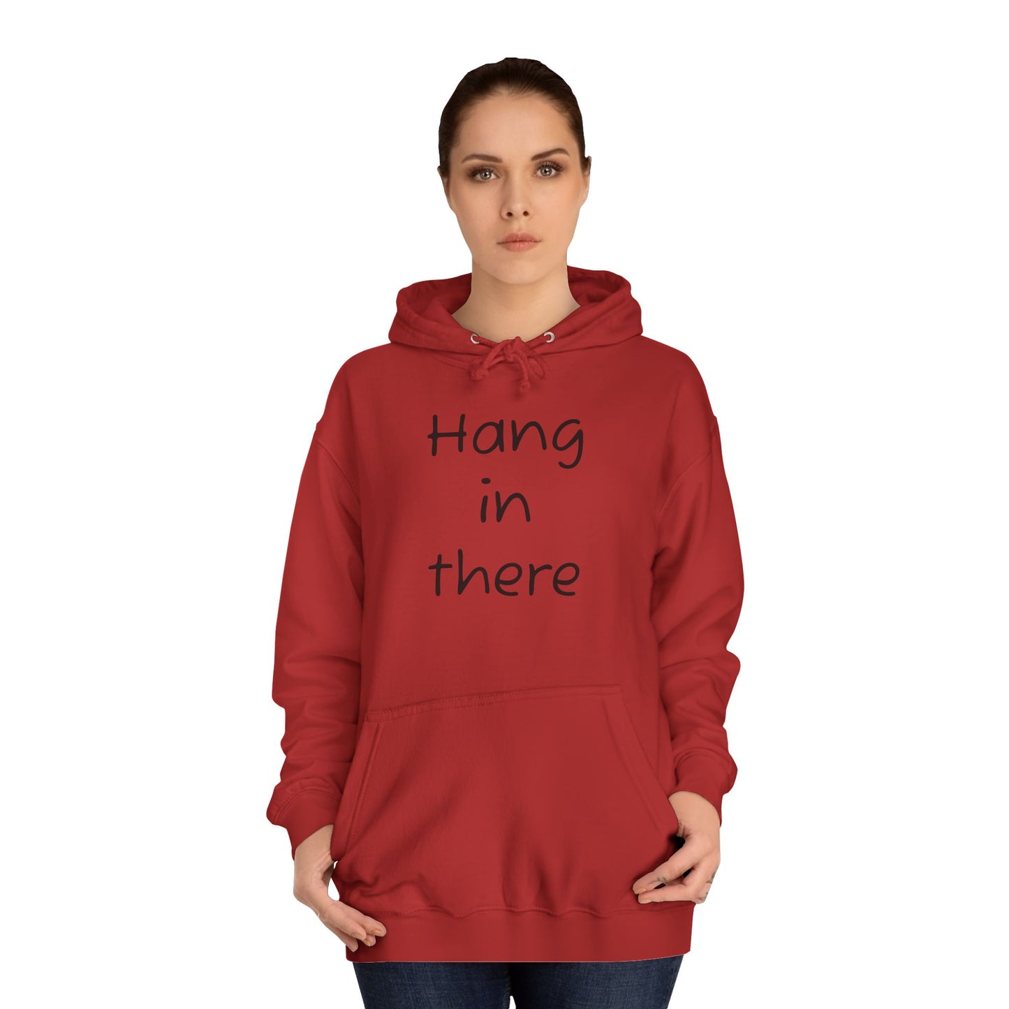 Hoodie — "Hang In There" Minimal Graphic Hoodie