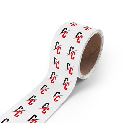 Round Logo Sticker Roll — Black & Red 'C/C' Branded Labels