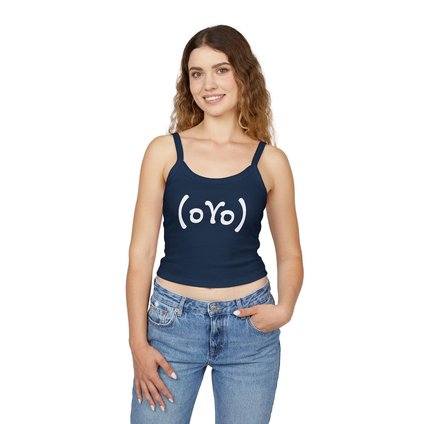 Emoticon Crop Tank for (Wo)men  — Spaghetti Tank Top