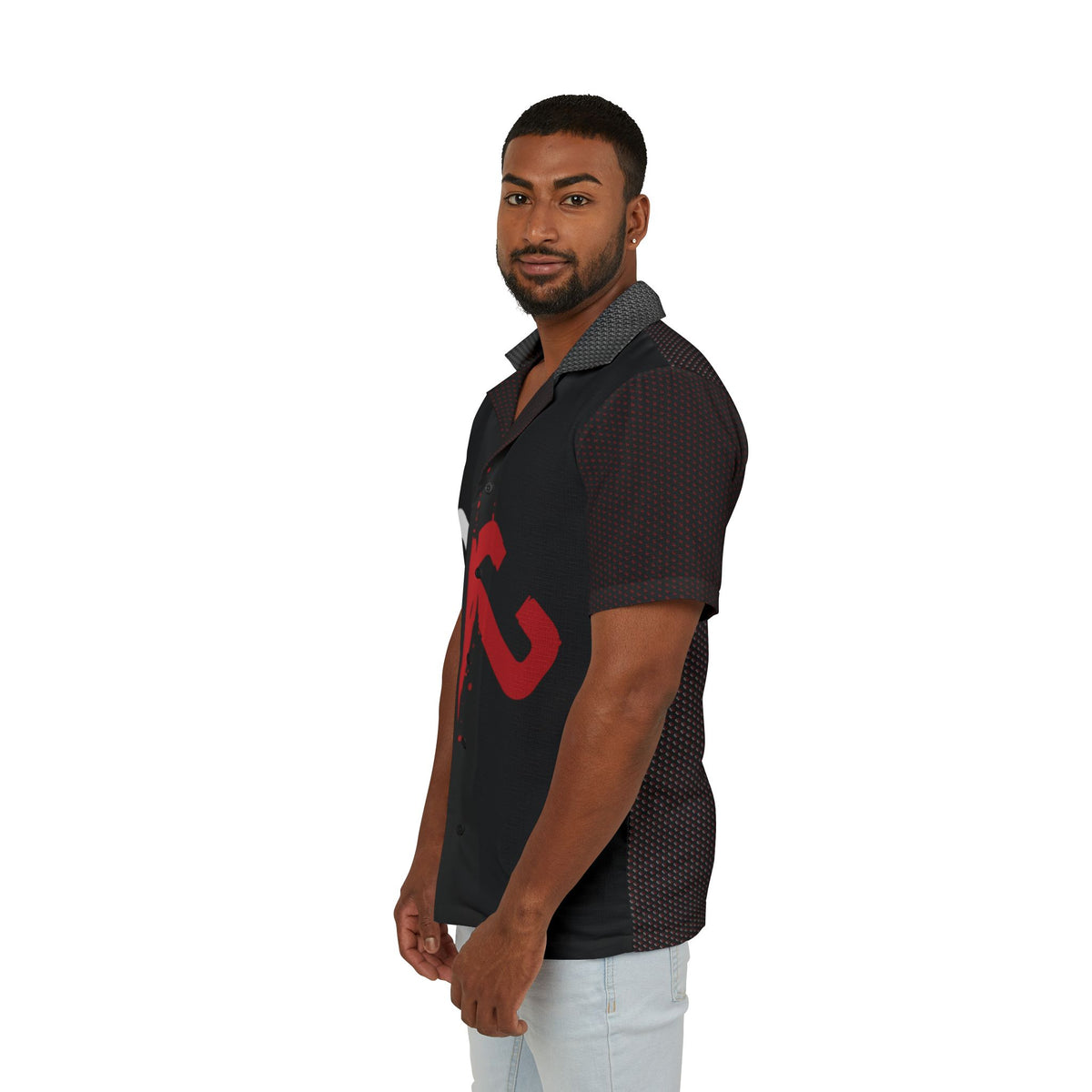 Black CC LOGO Button Down Shirt