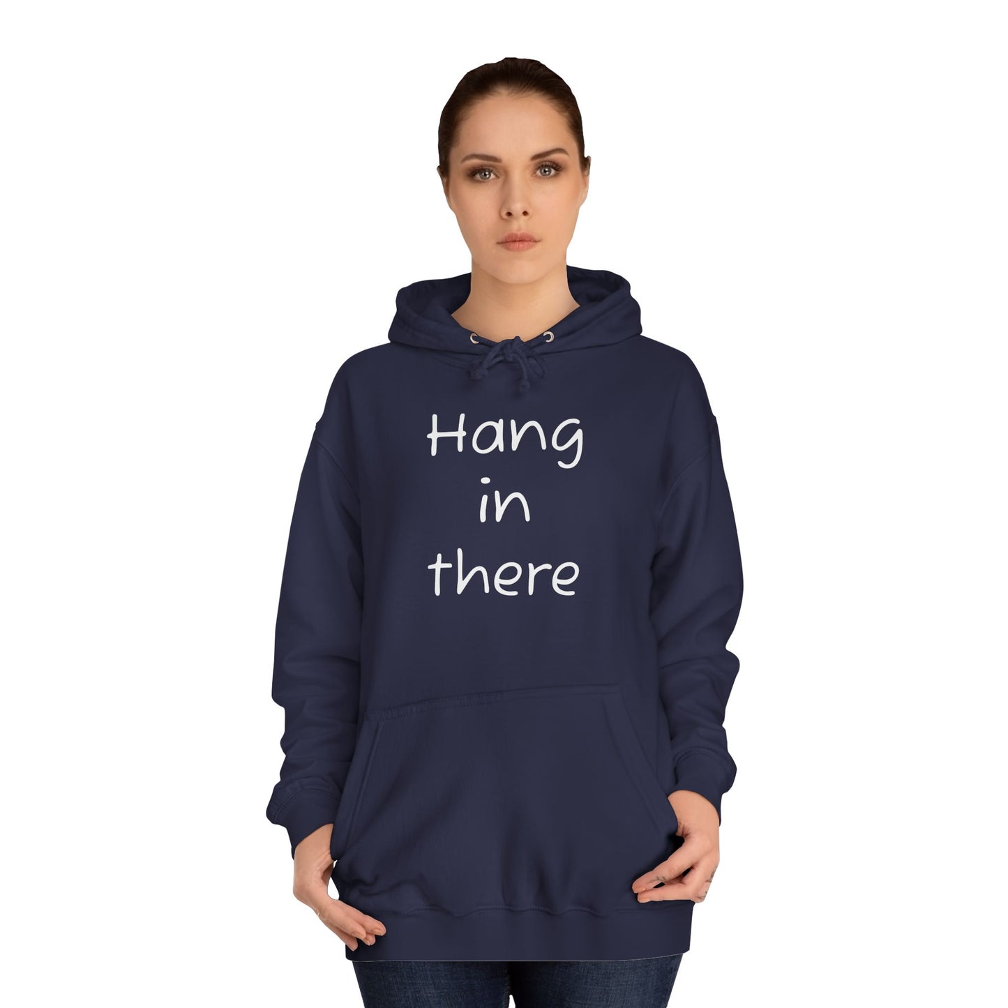 Hoodie — "Hang In There" Minimal Graphic Hoodie