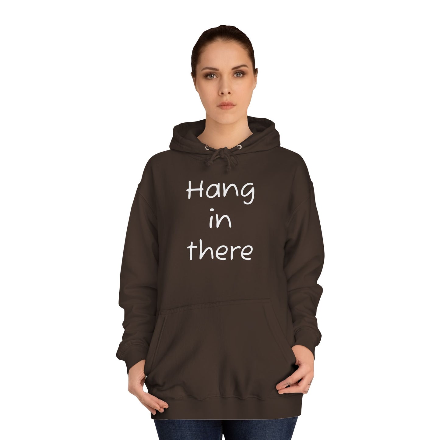 Hoodie — "Hang In There" Minimal Graphic Hoodie
