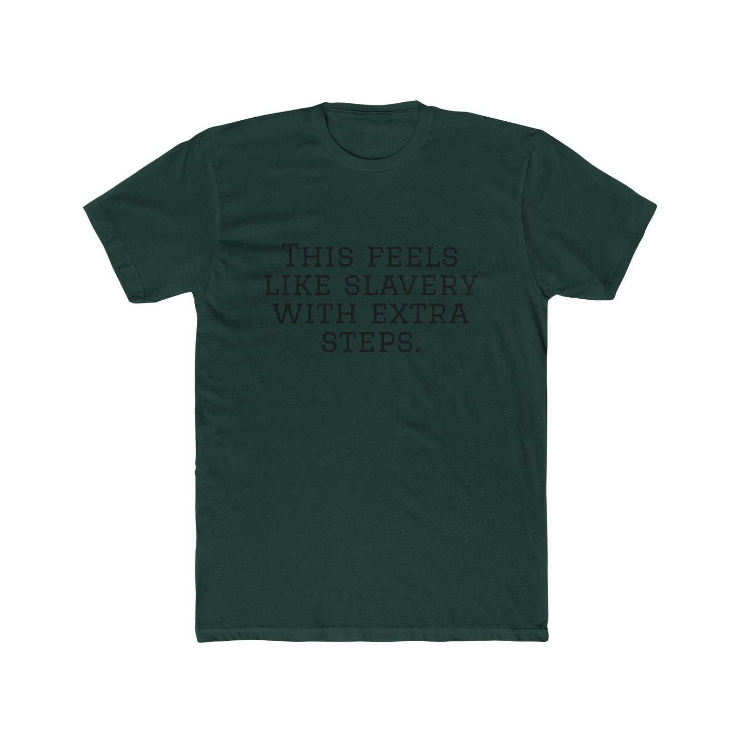 Graphic Tee - "This Feels Like Slavery With Extra Steps" Funny Sarcastic Statement Shirt