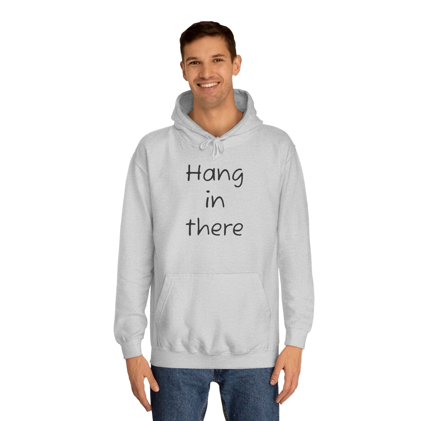 Hoodie — "Hang In There" Minimal Graphic Hoodie