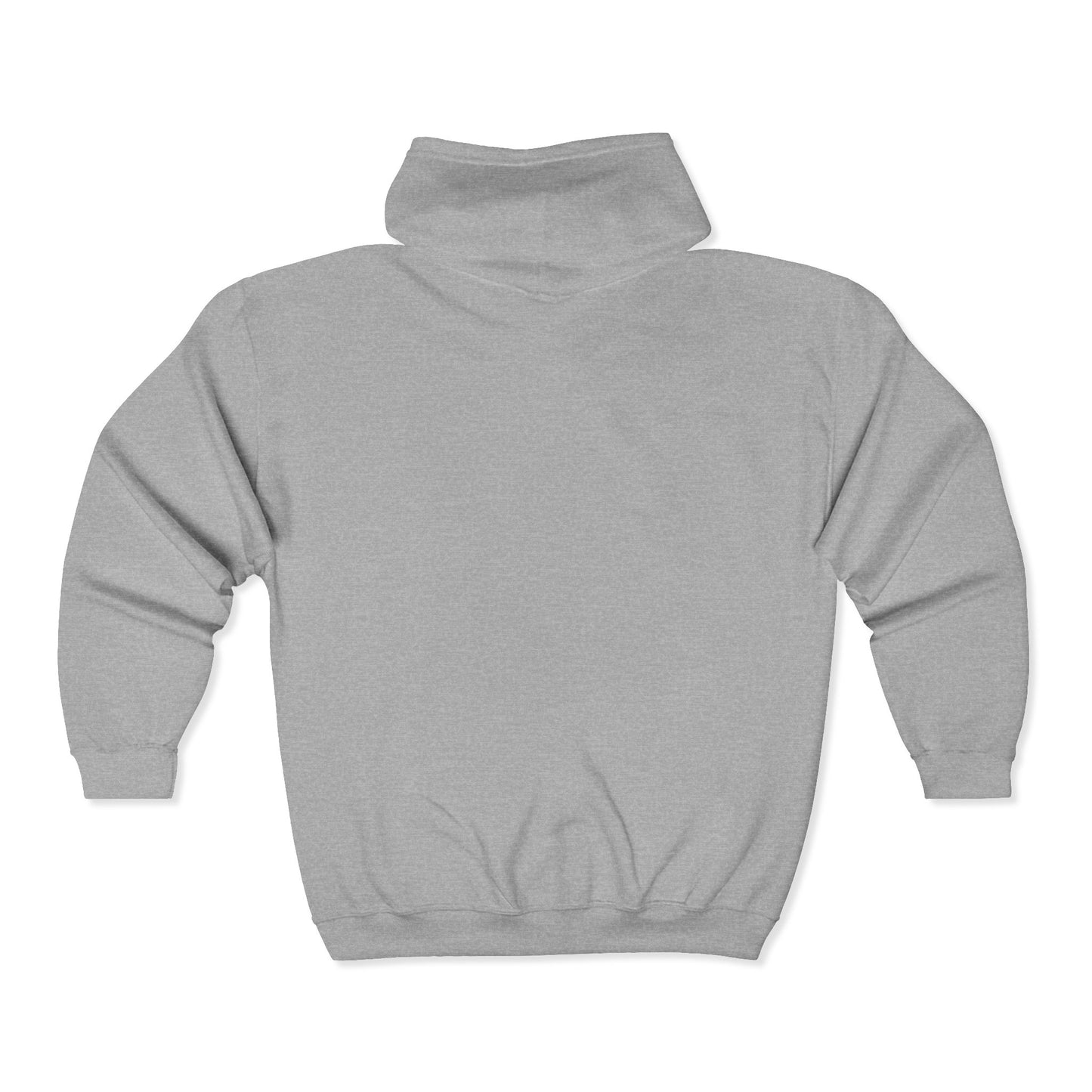 Full-Zip Hoodie — Playful Vertical Text Design ("F-U")