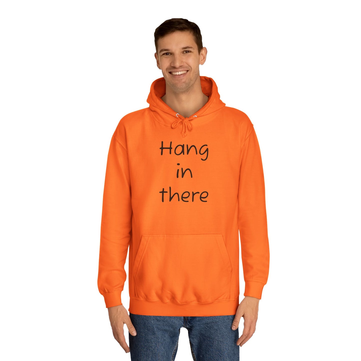 Hoodie — "Hang In There" Minimal Graphic Hoodie
