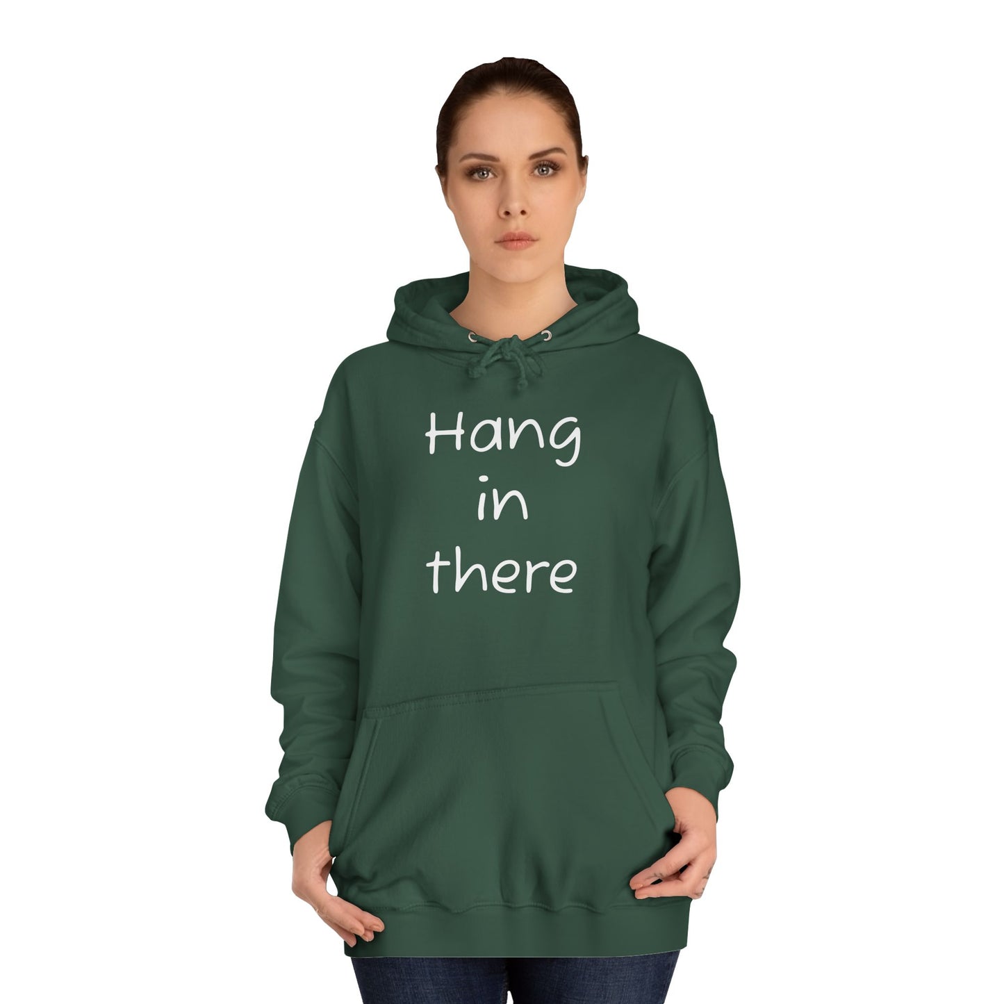 Hoodie — "Hang In There" Minimal Graphic Hoodie