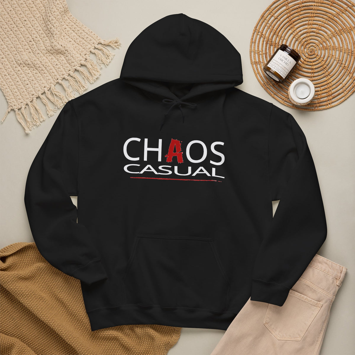 'Chaos Casual' Logo Hoodie
