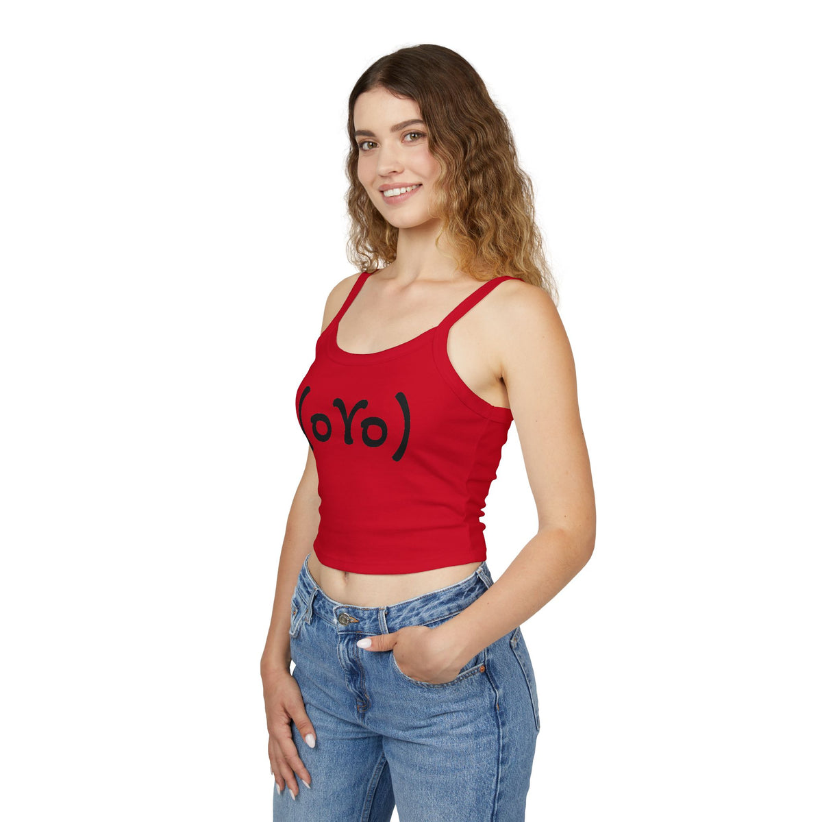 Emoticon Crop Tank for (Wo)men  — Spaghetti Tank Top