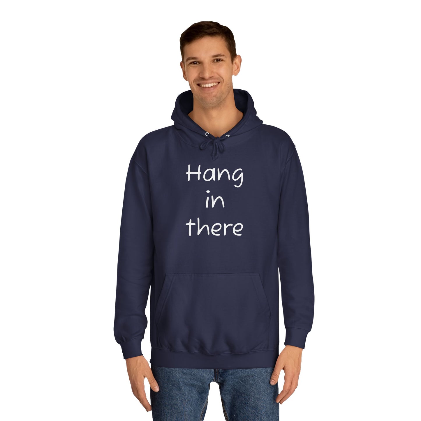 Hoodie — "Hang In There" Minimal Graphic Hoodie
